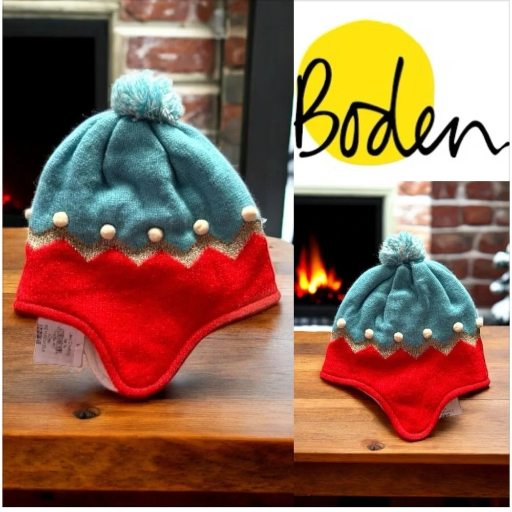 Boden Knit Pom-Pom Hat .  Size S